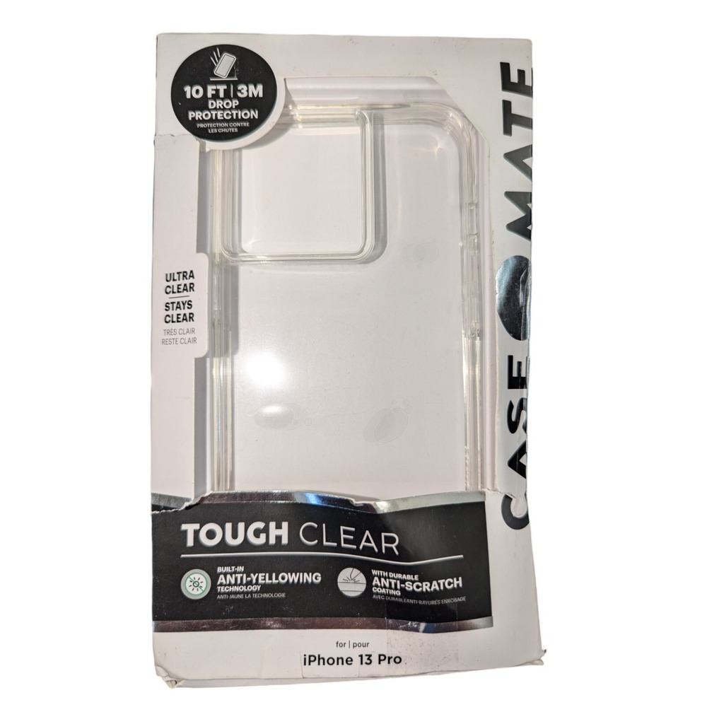 G1. Case-Mate Tough Clear Series Case for Apple iPhone 13 Pro 6.1" Open Box